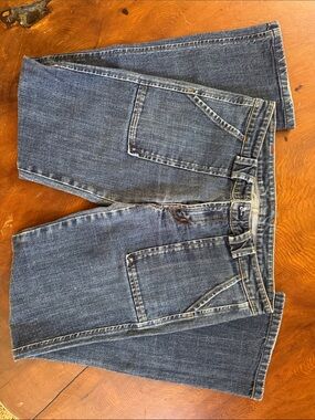 7 For All Mankind Medium Blue Cropped Ankle Jeans